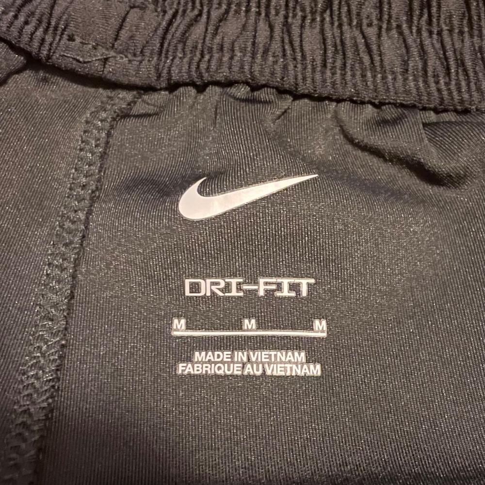 Nike Dri-Fit Jogger Athletic Pants Zippered Tech Pocket Black - Picture 6 of 11